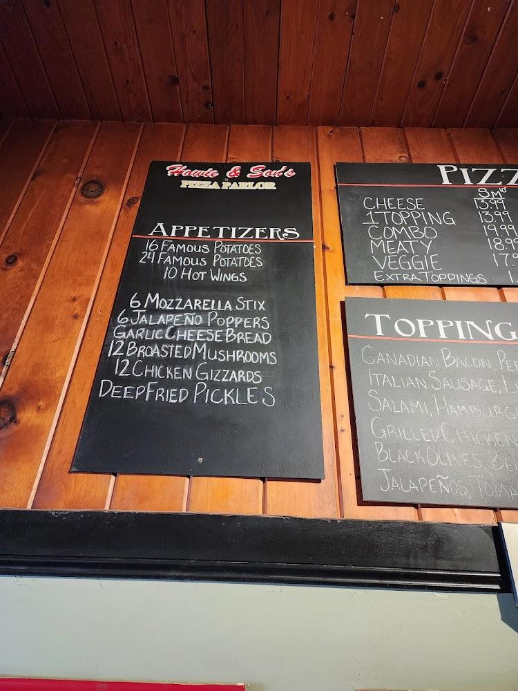 Howie & Son's Pizza Parlor Menu image 2